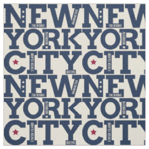 Tissu de typographie de New York City