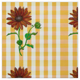 Tissu de verre de tournesol orange