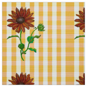 Tissu de verre de tournesol orange