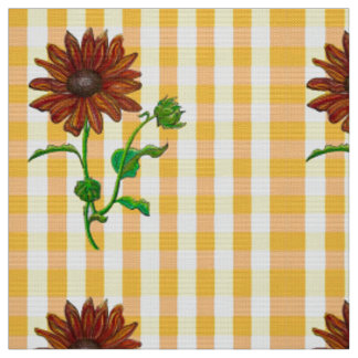 Tissu de verre de tournesol orange