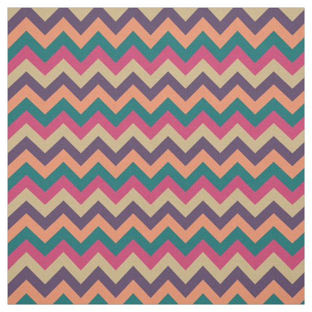Tissu de zigzag tropical (Échantillon)