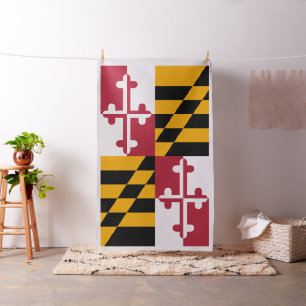 Tissu Décor élégant de drapeau d'état du Maryland