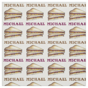 Tissu Déjeuner sandwich au beurre d'arachide PBJ personn