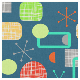 Tissu Démarrage atomique géométrique moderne du milie