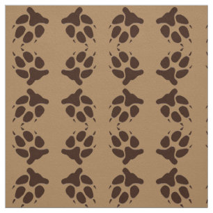 Tissu d'empreinte de patte de loup