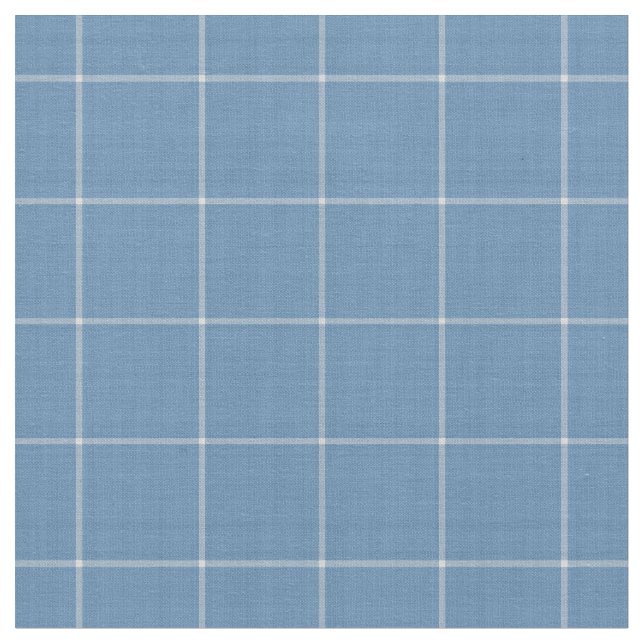 Tissu Denim Blue Large Gingham Checkered pattern (Fermer)
