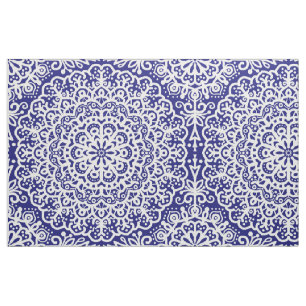 Tissu Dentelle blanche en mandala de Bohême sur ton bijo
