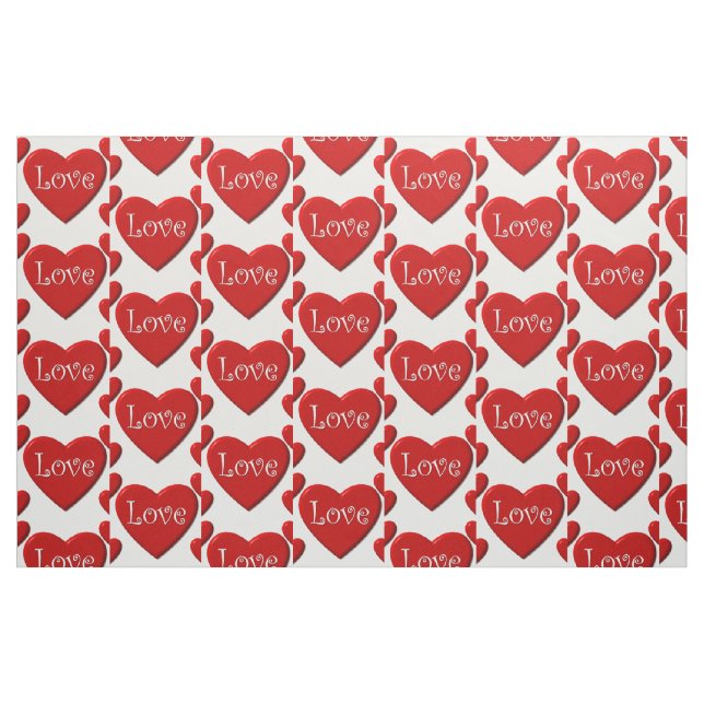 Tissu des Coeurs rouges (Fat Quarter)