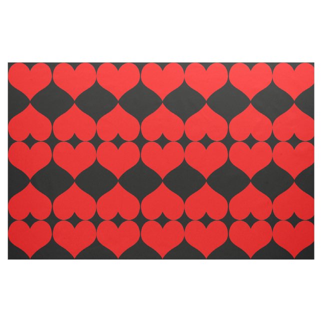 Tissu des Coeurs rouges (Fat Quarter)