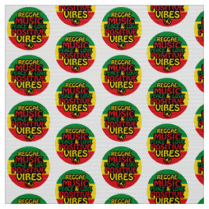 Tissu Design de reggae avec des citations positives et d