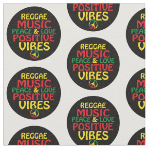 Tissu Design de reggae avec des citations positives et d