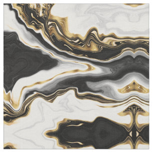 Tissu Design esthétique de peinture à l'or liquide mod