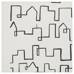 Tissu Design moderne peint Cityscape