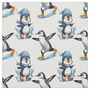 Tissu Design Motif de pingouins