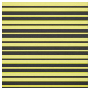 Tissu Design Motif de rayures noires jaunes