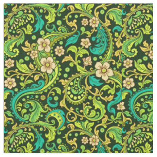 Tissu Design Paisley Vert