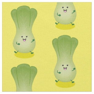 Tissu dessin animé mignon de bok choy