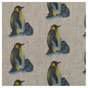 Tissu Dessin de pingouins