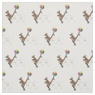 Tissu Dessin d'humour australien kangourou