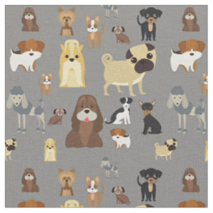 Tissu dessin motif pour chien mignon pour amoureux de le