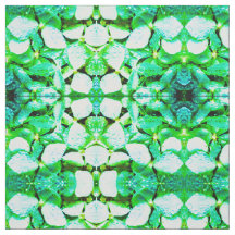Tissu d'hortensia vert