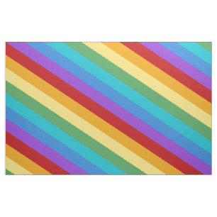 Tissu diagonal de motif de rayures de couleur
