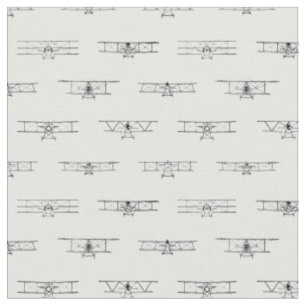 Tissu Diagrammes d'avion anciens rétro-anciens avions