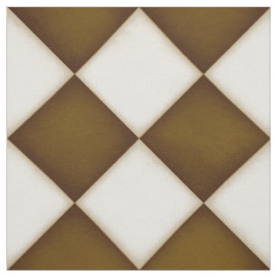 Tissu Diamants blancs Brown et anciens (grande échelle)