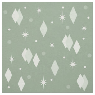 Tissu Diamants de l'âge de l'espace Sage vert