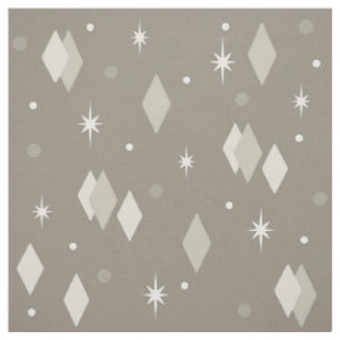 Tissu Diamants de l'âge spatial Taupe Lumière Brown