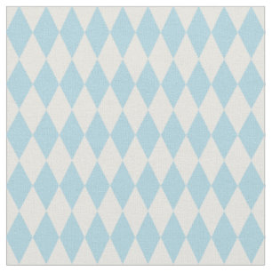 Tissu Diamants Harlequin Ivoire et Bleu Ciel