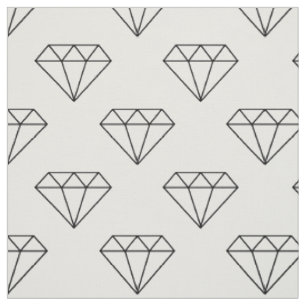 Tissu Diamants Noir Et Blanc