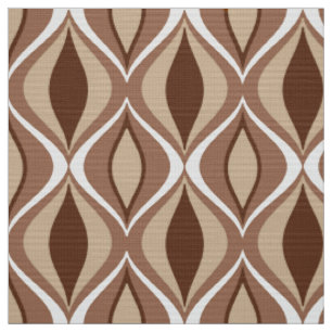 Tissu Diamants, Taupe et brun modernes de la moitié du