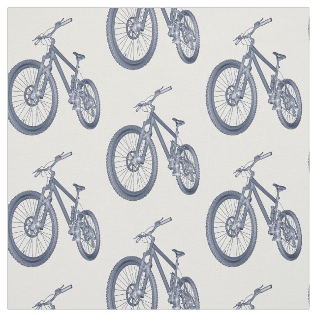 Tissu d'impression de bicyclette de thème de cycle (Échantillon)