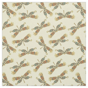 Tissu d'impression de libellules mignonnes en gros