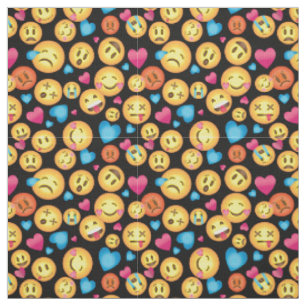 Tissu d'impression d'Emoji d'amusement