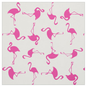 Tissu d'impression Tropical Flamant rose rose