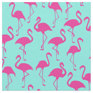 Tissu d'impression Tropical Pink Flamant rose Cute
