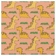 Dinosaures Brown avec de l'herbe verte