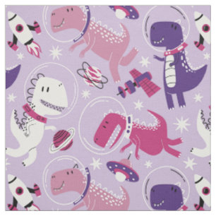 Tissu Dinosaures de l'espace, Dinosaures mignons, Étoile