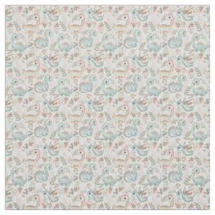 Tissu dinosaures mignons pastel