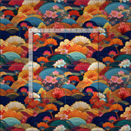 Tissu d'inspiration kimono japonaise