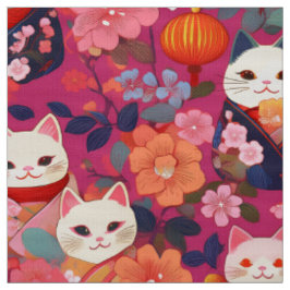 Tissu d'inspiration kimono japonaise