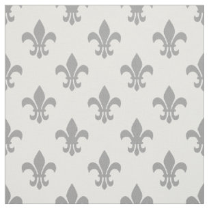 Tissu DO-IT-YOURSELF Couleur BG, Dk Gray Fleur De Lis Sz