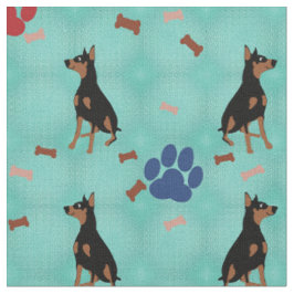 Tissu Doberman Pinscher