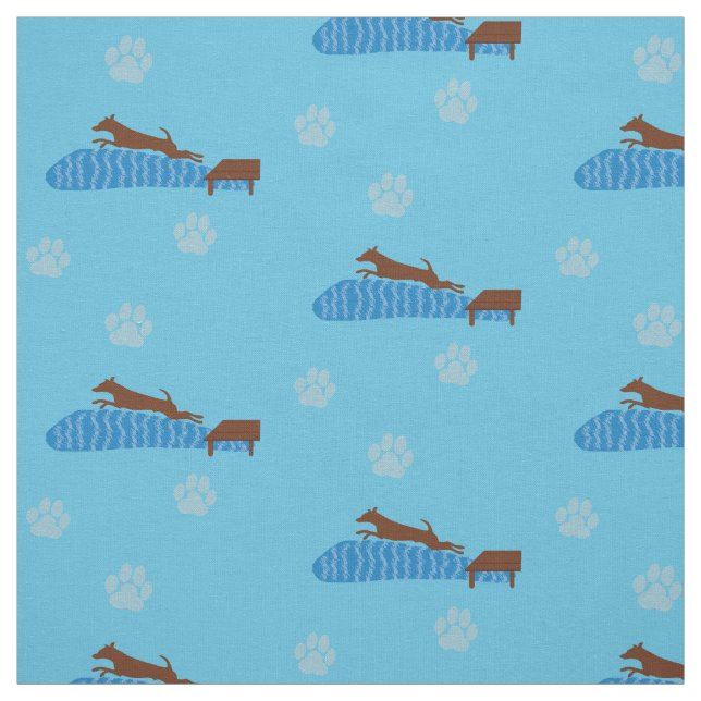Tissu Dock Jumping Chien (Échantillon)