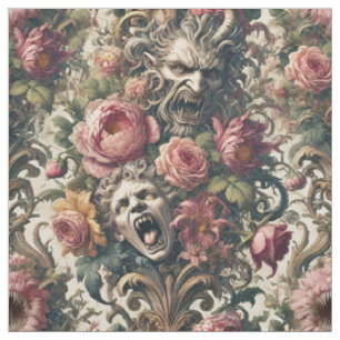 Tissu Douleurs baroques de la faim - Carreaux de déclara