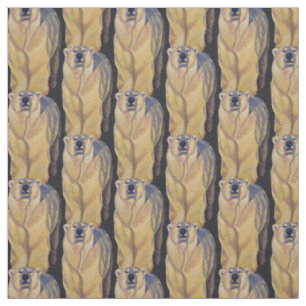 Tissu d'ours Polar Bear Art Fabric Personnalisable