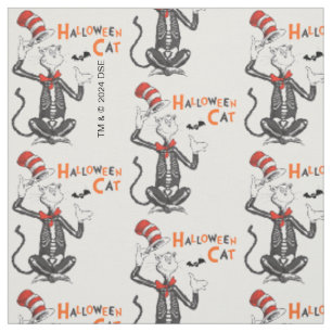 Tissu Dr. Seuss Chat Chapeauté Halloween