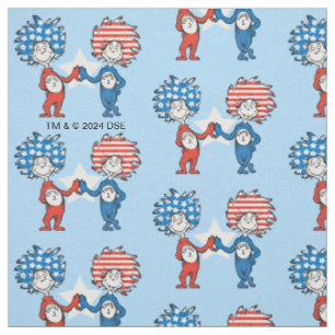 Tissu Dr. Seuss Chose Un Chose Deux Graphique Patrioti
